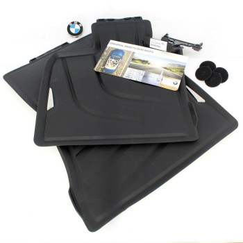 Bmw X5 F15 Allweather Rubber Floor Mats Front Black