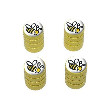 Graphics More Bumble Bee Tire Rim Wheel Valve Stem Caps Yellow