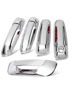 99Parts Chrome Side Door Handle And Rear Tailgate Addon Cover Trims Compatible With Dodge Ram 1500 2500 3500 20032008