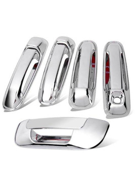 99Parts Chrome Side Door Handle And Rear Tailgate Addon Cover Trims Compatible With Dodge Ram 1500 2500 3500 20032008