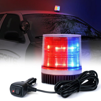 Xprite Red Blue Led Rooftop Beacon Strobe Light Magnetic Base Safety Warning Police Flashing Lights For Law Enforcement Vehic