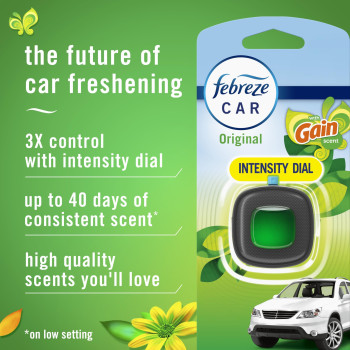 Febreze Car Air Freshener Vent Clip With Gain Scent Original 1 Count