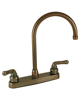 Empire Brass Uyob800Gsob Rv Kitchen Faucet With Gooseneck Spout And Teapot Handles 8 Oil Rub Bronze Oilrubbed Bronze