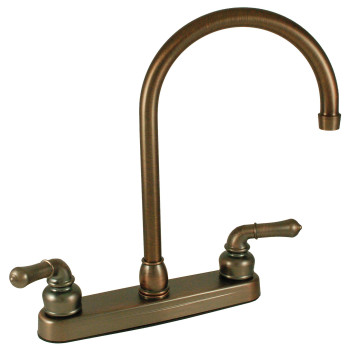 Empire Brass Uyob800Gsob Rv Kitchen Faucet With Gooseneck Spout And Teapot Handles 8 Oil Rub Bronze Oilrubbed Bronze