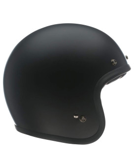 Bell Custom 500 Openface Motorcycle Helmetsolid Matte Black Medium