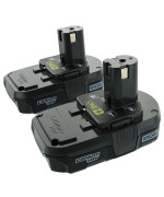 Ryobi P102 18V One Compact Lithium Ion Battery 2 Pack