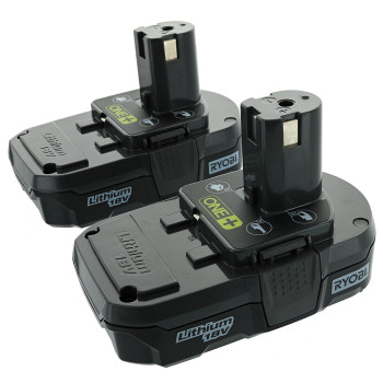 Ryobi P102 18V One Compact Lithium Ion Battery 2 Pack