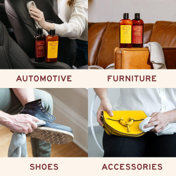 Leather Honey Leather Cleaner Nontoxic Leather Care Made In The Usa Since 1968 Deep Cleans Leather Faux Vinyl Couches C