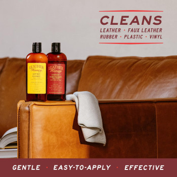 Leather Honey Leather Cleaner Nontoxic Leather Care Made In The Usa Since 1968 Deep Cleans Leather Faux Vinyl Couches C