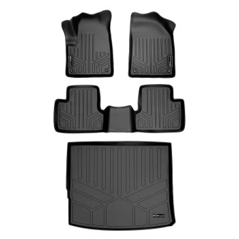 Maxliner Custom Fit Floor Mats And Cargo Liner Set Black Compatible With 20142022 Jeep Cherokee All Models