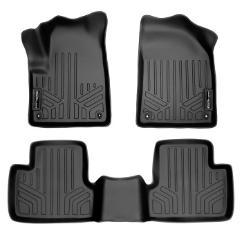 Maxliner Custom Fit Floor Mats 2 Row Liner Set Black Compatible With 20142021 Jeep Cherokee All Models