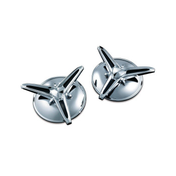 Kuryakyn 1243 Motorcycle Accent Accessory Knockoff Center Caps For 200919 Harleydavidson Trike Motorcycles Chrome 1 Pair