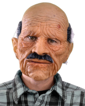 Zagone Bad Geezer Mask Old Balding Man Mustache Supersoft