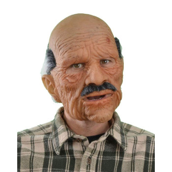 Zagone Bad Geezer Mask Old Balding Man Mustache Supersoft