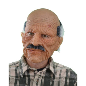 Zagone Bad Geezer Mask Old Balding Man Mustache Supersoft