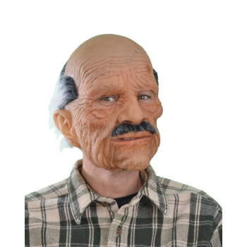 Zagone Bad Geezer Mask Old Balding Man Mustache Supersoft