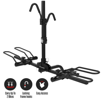 Hollywood Racks Trail Rider Hitch Mount Rack 114 And 2 Bikes 2