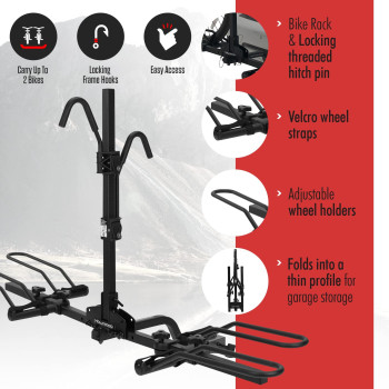 Hollywood Racks Trail Rider Hitch Mount Rack 114 And 2 Bikes 2