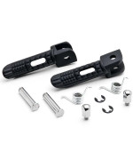 Krator BFR025-B Front Foot Rest Pegs for Suzuki GSXR 600 750 1000 Gladius SFV650&44; Black