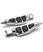 Krator HH009-C Honda Stiletto Foot Front Pegs Ace Spirit Magna Shadow Phantom Left & Right Chrome