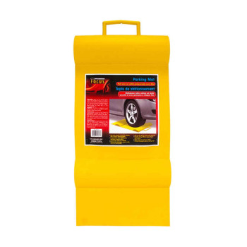 Focus Auto Rubber Garage Parking Mat 27 Inches Yellow