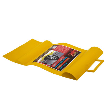 Focus Auto Rubber Garage Parking Mat 27 Inches Yellow