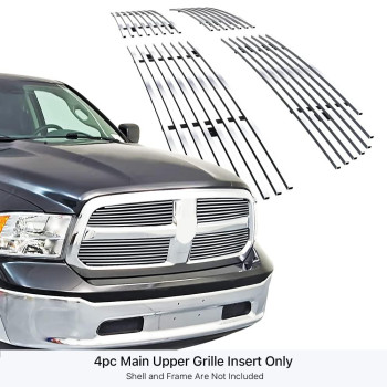 Aps Compatible With Ram 1500 20132018 Ram 1500 Classic 1921 Honeycomb Style Only Main Upper Stainless Steel Ss Chrome Horizo