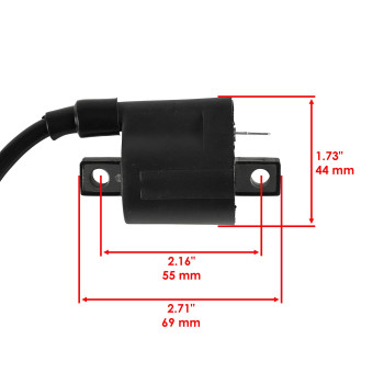 Caltric Ignition Coil Compatible With Yamaha Pro4 Pro Hauler Yfu1 Yfu1 Wturf Tires 1989 Atv