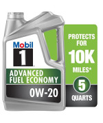 Mobil 1 Advanced Fuel Economy Full Synthetic Motor Oil 0W20 5 Quart