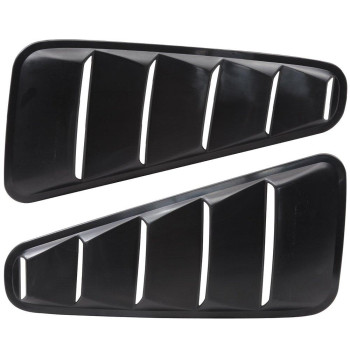 Ikon Motorsports Window Louver Compatible With 20102014 Ford Mustang Pp Rearside Window Scoop Cover Sun Shade 2011 2012 2013