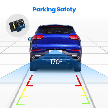 Wireless Backup Camera With 43 Oem Look Monitor System Back Up Camera For Cars With Ip 68 Waterproof Rear View Mirror Camer