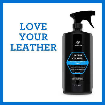 Trinova Leather Cleaner For Couch Car Interior Bags Jackets Saddles Safe For Use In Home Or Car Microfiber Included 18Oz