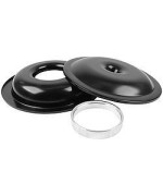 Allstar Performance ALL25903 14 in. Lightweight Air Cleaner Kit No Element 1 in. Spacer Black