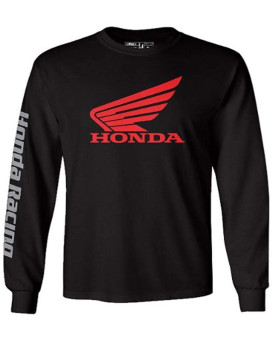 Factory Effex 1787316 Honda Long Sleeve Tshirt Black Xlarge