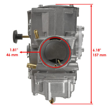 Caltric Carburetor Compatible With Yamaha Warrior 350 Yfm350 Yfm350 19992004