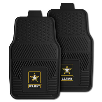 Fanmats Military Army Vinyl Heavy Duty Car Mat 2 Piece 18X27