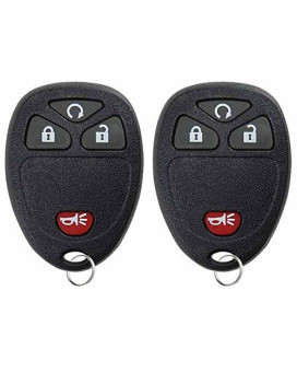 Keylessoption Keyless Entry Remote Control Car Key Fob Replacement For 15913421 Pack Of 2