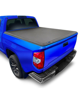 Tyger Auto T3 Soft Trifold Truck Bed Tonneau Cover Compatible With 20072013 Toyota Tundra Fleetside 55 Bed 66 Tgbc3