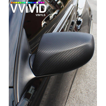 Vvivid Xpo Black Carbon Fiber Car Wrap Vinyl Roll Featuring Air Release Technology 3Ft X 5Ft