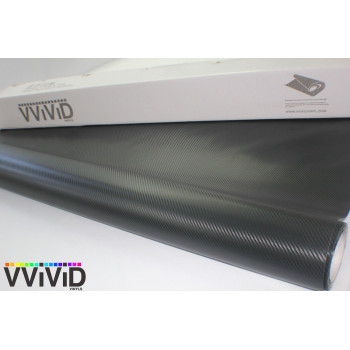 Vvivid Xpo Black Carbon Fiber Car Wrap Vinyl Roll Featuring Air Release Technology 3Ft X 5Ft