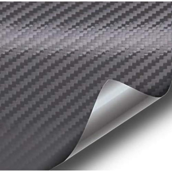 Vvivid Xpo Gunmetal Grey Carbon Fiber 5 Feet X 1 Foot Car Wrap Vinyl Roll With Air Release Technology