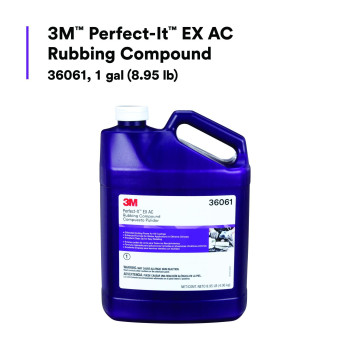 Perfectit 3M Ex Ac Rubbing Compound 36061 Fast Cutting High Performing 1 Gal 895 Lb