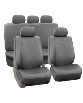 PU Leather Multifunctional Car Seat Cover - SOLIDGRAY