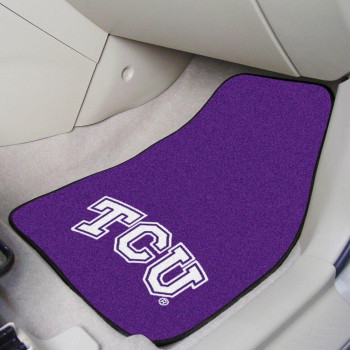 Fanmats Texas Christian University 2Pc Carpet Car Mat Set17X27