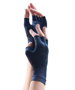 Tommie Copper Womens Motion Fingerless Gloves Black Medium