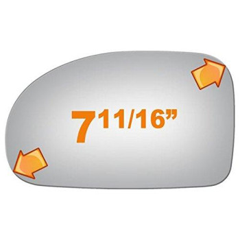 Flat Driver Side Mirror Replacement Glass For 19911999 Mitsubishi 3000Gt