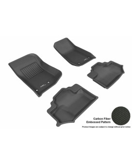 U Ace L1JP01201509 3D Maxpider Complete Set Custom Fit All-Weather Kagu Black Floor Mat for 2014-2016 Jeep Wrangler Models