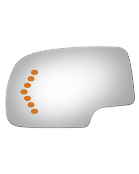 Flat Driver With Signal Side Mirror Replacement Glass For 20032006 Chevrolet Suburban 1500