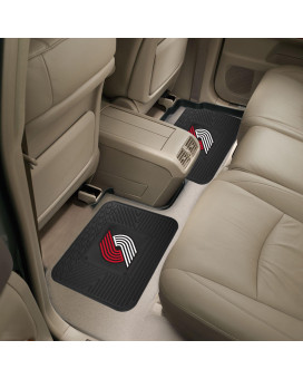 Nba Portland Trail Blazers Back Seat Car Mats 2 Piece Set