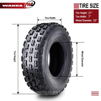 Wanda Set 2 Sport Atv Tires At 21X710 P356 Gncc Grand National Cross Country Race Tire 10075